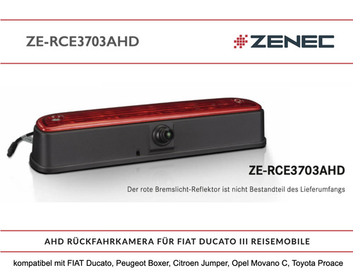 Zenec rce3703ahd feux stop - zenec, ze-rce3703ahd